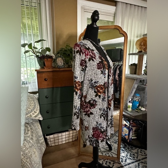 Fortune + Ivy Jada Printed Rib Cardigan - Picture 4 of 8